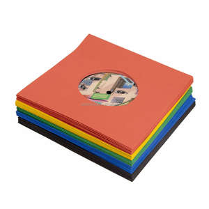 Housses pour disques vinyles 45 tr/min Protection sans acide de qualité supérieure de 7 pouces en papier multicolore pour 7 disques simples - Product Image 1