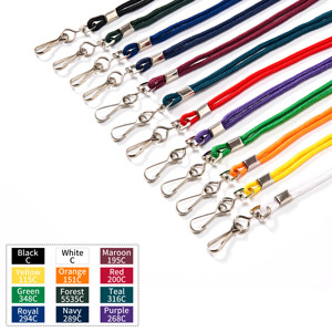 Lanière économique en polyester noir de 3 mm Bestom, prix d'usine, porte-badge pour employés de bureau et visiteurs, usage unique - Product Image 3
