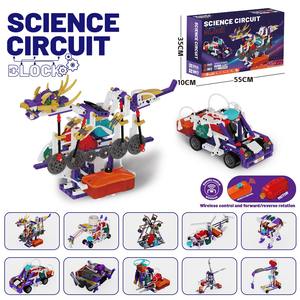 Blocs de construction STEM : Kit d'expérimentation scientifique sur les circuits pour enfants, ensemble de blocs de construction scientifiques éducatifs, briques d'ingénierie sans fil - Product Image 3