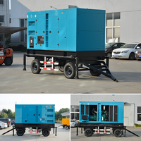 Générateur diesel Cummins 200 kW 250 kVA sur remorque mobile, alimentation électrique, prix usine, groupe électrogène professionnel