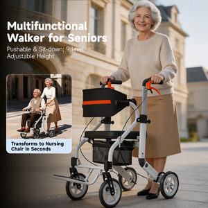 Euro Folding <strong>Walker</strong> With Shopping Bag and Elderly <strong>Seat</strong> Aircraft Grade Aluminum <strong>Walker</strong> <strong>for</strong> the Handicapped and Elderly - Product Image 2