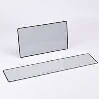 Plaque d'immatriculation de voiture personnalisée en gros de taille européenne blanche avec film réfléchissant en aluminium vierge gaufré