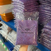 CY 034 Strass thermocollants en verre cristal fuchsia pour robe de mariée, vente en gros usine