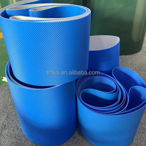 Bande transporteuse pour machine à nouilles, bande transporteuse pour machine à pâtisserie, bande transporteuse en PU bleu à motif <span class=keywords><strong>diamant</strong></span> - Product Image 6