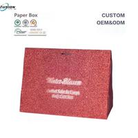 Boîtes en carton kraft argenté haut de gamme auto-assemblables personnalisées avec vernis pour bijoux et accessoires électroniques, design pliable Fusion
