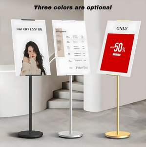 Chevalet de <span class=keywords><strong>peinture</strong></span> métallique robuste et réglable multi-angles, support de <span class=keywords><strong>sol</strong></span> pour affiches et panneaux, présentoir intérieur/extérieur - Product Image 1