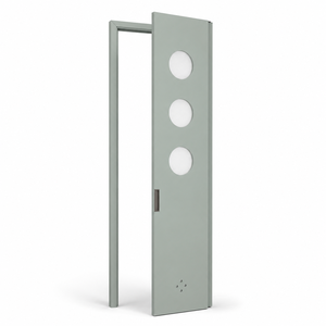 <span class=keywords><strong>Porte</strong></span> pliante plate sans rail en aluminium avec <span class=keywords><strong>hublot</strong></span> circulaire pour intérieur – Fourniture B2B - Product Image 5