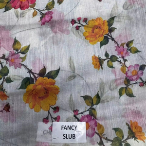 Tela de Algodón 100% Ligera con Diseño Elegante y Estampado Digital para Confección de Prendas y Vestidos - Product Image 1