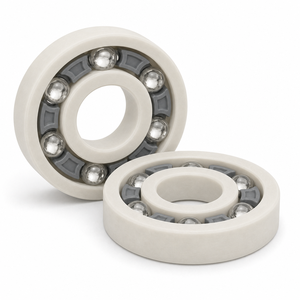 6003 PP/PE Deep Groove Ball <b>Bearing</b> 17x35x11mm PP PE Rings Glass Balls PP/PE Cage - Product Image 1