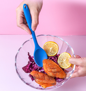 <span class=keywords><strong>Cuillère</strong></span> en <span class=keywords><strong>silicone</strong></span> résistante à la chaleur pour mélanger et servir les aliments dans la cuisine - Product Image 5