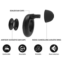 Bouchons d'oreille en silicone avec 2 paires de bouchons d'oreille gratuits pour la natation et le sommeil.