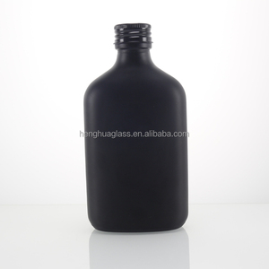 Botella de Vidrio Personalizada de 200 ml, Diseño Nuevo, Color Negro Mate, para Café Frío, 7 oz, para Ginebra, Ron, Licor, Whisky, Vodka y Otras Bebidas Espirituosas - Product Image 2