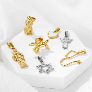 Trong Kho Nhỏ Ngọc Trai Chữ Thập Mặt Dây Chuyền 18K Vàng Mạ Thép Không Gỉ Đồ Trang Sức Phụ Nữ Người Đàn Ông Thánh Giá Vòng Cổ Mặt Dây Chuyền - Product Image 5