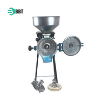 Moteur en acier inoxydable nouveau broyeur de maïs sec et humide blé riz soja pulpe grain poudre moulin à farine prix compétitif 3000W 50 kg/h