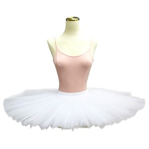 Falda Tutú de Ballet Blanca, Clásica, de Media Pierna, Vestido de Danza con Capas de Tul, Traje de Práctica y Actuación para Mujer - Product Image 5