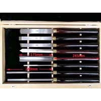 Ensemble de 8 lames pour outils de tournage du bois, ciseaux à bois, outils de sculpture, ciseaux biseautés en acier HSS, outils industriels pour le bois