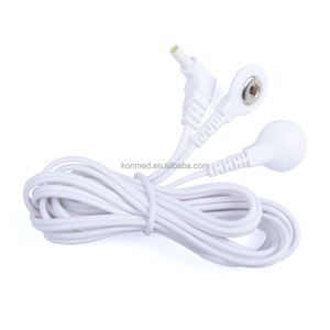 Kabel medis, tahan lama 150cm PVC Foil tembaga TENS EMS kawat timbal puluhan kawat elektroda Kelas <span class=keywords><strong>I</strong></span> perangkat medis - Product Image 4