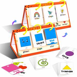 Juguete Educativo Temprano para Niños, 60 Piezas, Tarjetas de Memoria con Formas <span class=keywords><strong>y</strong></span> Colores, Tabla de Aprendizaje para Niños - Product Image 2