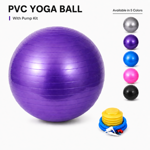 Palla da Yoga <span class=keywords><strong>65</strong></span> <span class=keywords><strong>cm</strong></span> per Stabilità del Corpo Intero, Allenamento della Forza del Core, Equilibrio, Supporto Posturale e <span class=keywords><strong>Fitness</strong></span> Domestico - Product Image 1