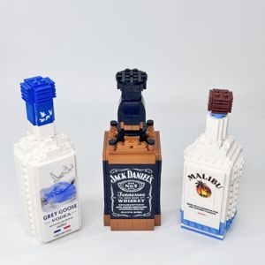 Đôi mạch nha khối xây dựng cặp tùy chỉnh hiển thị bộ sưu tập chuyến bay whisky - Product Image 4