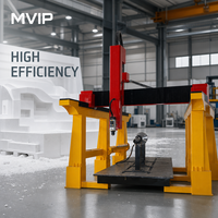 Routeur CNC Syntec 5 axes MVIP-2040 avec moteur 5KW pour sculpture 3D de statues en bois, mousse EPS et personnage de dessin animé à haute rigidité
