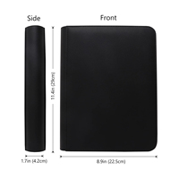 Ultra Pro 4 saku 3 "* 4" kartu perdagangan Album disesuaikan Mini TopLoader Binder PU bahan PP memegang 96 kartu organisasi 35pt