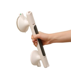 Barre d'appui Shinboku 33 cm en plastique avec ventouse pour salle de bain, douche, sécurité, antidérapante, soutien pour personnes âgées - Product Image 1