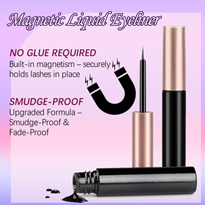 Lot de 5 paires de cils magnétiques de haute qualité, micro-aimants, bande invisible, cils synthétiques doux au toucher, ensemble pour les yeux sensibles - Product Image 3