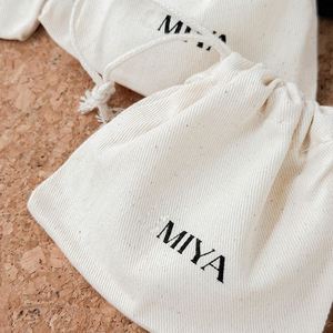 Wholesale Promotional Calico Organic Small Custom Printed Gift Canvas Muslin <b>Pouch</b> Cotton <b>Drawstring</b> Bag <b>Pouch</b> - Product Image 3