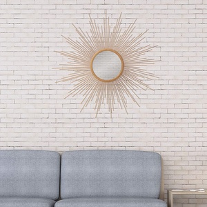 Espejos grandes de Metal de hierro para decoración de pared, cristales decorativos modernos y redondos para dormitorio, sala de estar y baño - Product Image 4
