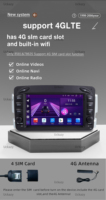 Radio para Auto Android 14 2DIN de 4+64GB con Pantalla Táctil HD y Navegación GPS Integrada para Mercedes-Benz CLK320 W209 W210