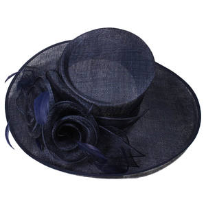 <span class=keywords><strong>Pas</strong></span> <span class=keywords><strong>cher</strong></span> Prix Adulte Dames Robe Femmes Église Derby Chapeau En Gros Large Bord Sinamay Partie pour Robe De Mariée - Product Image 5
