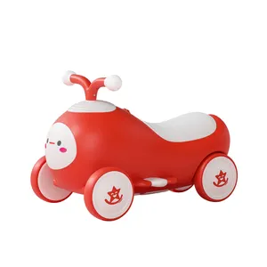 4 tekerlekli çocuk denge Scooter ile müzik/aydınlatma bebeğin dört tekerlekli sürgülü araba hiçbir pedalı