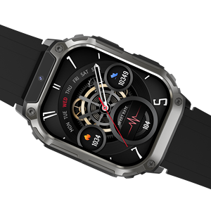 Montre connectée 5G tout réseau DF Q80 compatible WearFit Pro, double carte SIM, 16 Go, GPS, suivi sportif, caméra frontale 200W, IP68 - Product Image 5