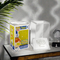 Boîtier de présentation en acrylique empilable de 4/6/8/10 pouces, écologique, personnalisé pour protecteur de vinyle, avec verrouillage automatique, étui portable en plastique de 2 mm