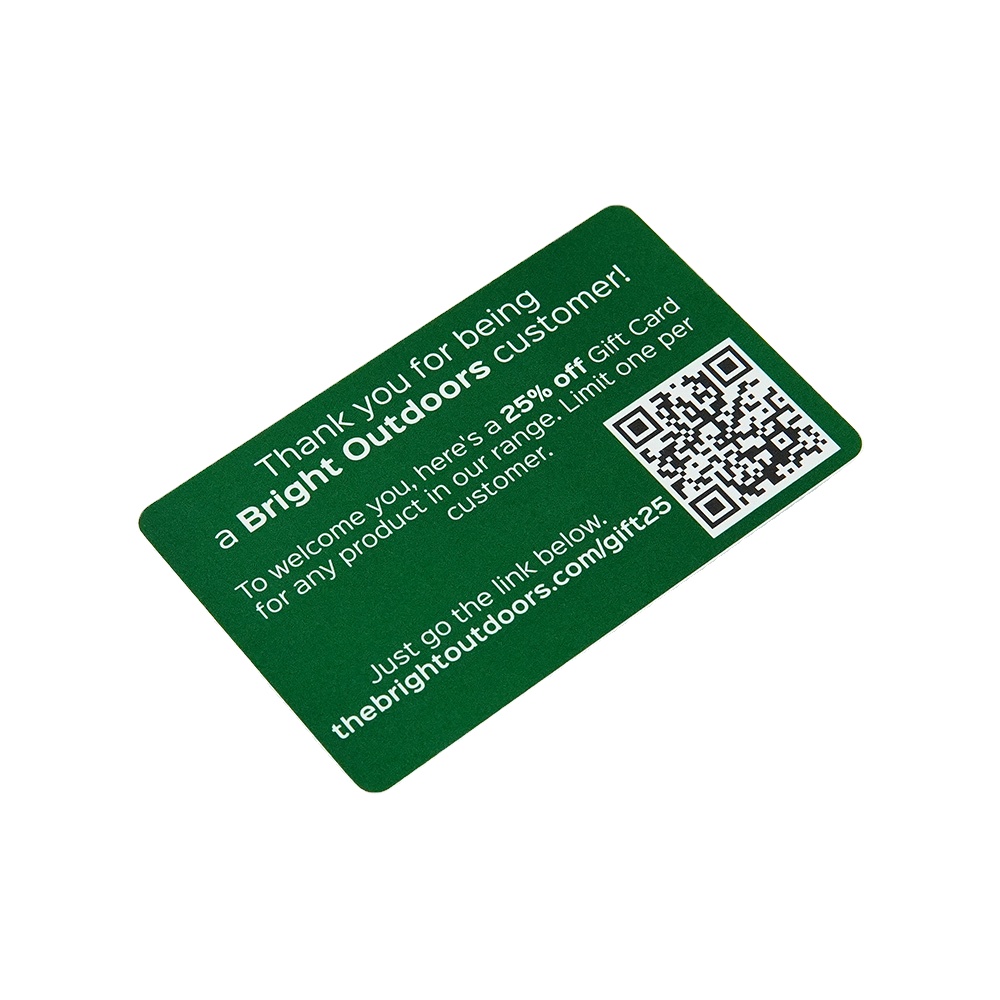 Membership Printed Plastic Cards (both Sides Printing) with Unique ID QR Code on One Side