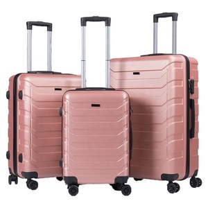Ensemble de valises de voyage modernes et légères en ABS, avec logo personnalisé, tailles <span class=keywords><strong>FR</strong></span> 20, 24, 28, à roulettes pivotantes, vente en gros à prix réduit - Product Image 2
