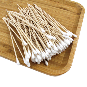 6 Inch Dùng Một Lần Bông Gạc 100Pcs Mẹo Duy Nhất Bằng Gỗ Applicators Cao Cấp Gỗ Stick Bông Bud Cho Chăm Sóc Cá Nhân - Product Image 1