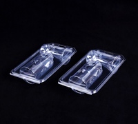 Emballage transparent personnalisé PET transparent Blister en plastique à clapet boîte pliante jetable sous vide formant des plateaux gaufrage