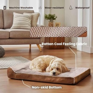 Custom Memory Foam <b>Large</b> <b>Dog</b> <b>Beds</b> Luxury Removeable Chewproof Waterproof Washable Cover OEM ODM Memory Foam <b>Large</b> Pet <b>Dog</b> <b>Bed</b> - Product Image 2