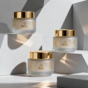 Tùy chỉnh thực hiện Vòng lọ thủy tinh 1/2oz 2oz 4oz 6oz 8oz 12oz 16oz thủy tinh mỹ phẩm <span class=keywords><strong>Jar</strong></span> thẳng bên lọ thủy tinh với nắp - Product Image 4