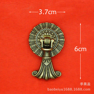 Chengyu M089 Antique Bronze Cabinet Handle Round 6cm European Style <b>Drawer</b> Pull Zinc Alloy Durable Furniture Hardware - Product Image 2