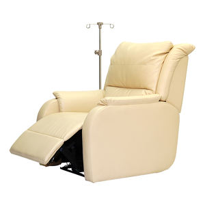 Chaise d'hôpital réglable en cuir synthétique certifiée ISO 9001 pour la perfusion <span class=keywords><strong>de</strong></span> chimiothérapie <span class=keywords><strong>prélèvement</strong></span> <span class=keywords><strong>de</strong></span> sang <span class=keywords><strong>de</strong></span> donneur <span class=keywords><strong>électrique</strong></span> mobile - Product Image 4