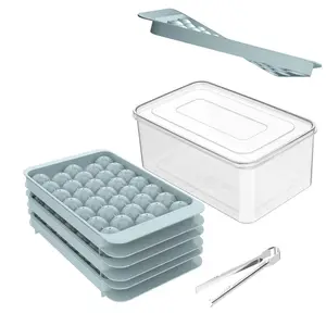 Mini Ice Cube Trays Small Crushed Ice Tray Containers Flexible Ideal Stackable Ice Cube Molds For Whiskey Cocktail
