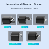 Chargeurs rétractables IBD GAN PD 65W 45W UK AU EU in Pulg Phone Laptop Multi Type c Usb Charge rapide Chargeur mural multifonction