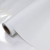 Rouleau de bannière PVC flexible blanc mat 240 g/m², largeur 3,2 m, anti-frisottis, imperméable, résistant aux UV, pour toile de fond d'exposition, personnalisable OEM