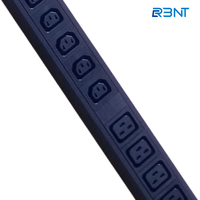 PDU intelligent monophasé à échange à chaud avec surveillance, PDU intelligent montable en rack avec contrôle Ethernet à distance, prend en charge SNMP, IPv4, IPv6
