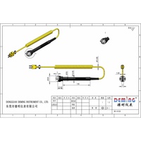 Thermocouple for Stationary Surfaces Handheld Surface Thermocouple Probe with Armored Handle and Flexible Sheath