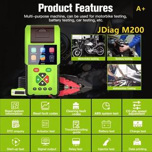 Lecteur de codes OBD pour outil de diagnostic universel pour moto JDiag M200, analyseur de moteur et lecteur de codes, compatible avec YAMAHA, HONDA, HARLEY - Product Image 6