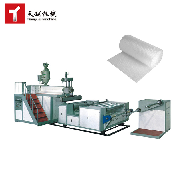 TIANYUE 2 Layers Pe Plastic Air Bubble Roll Wrap Sheet Air Bubble Film Making Machine